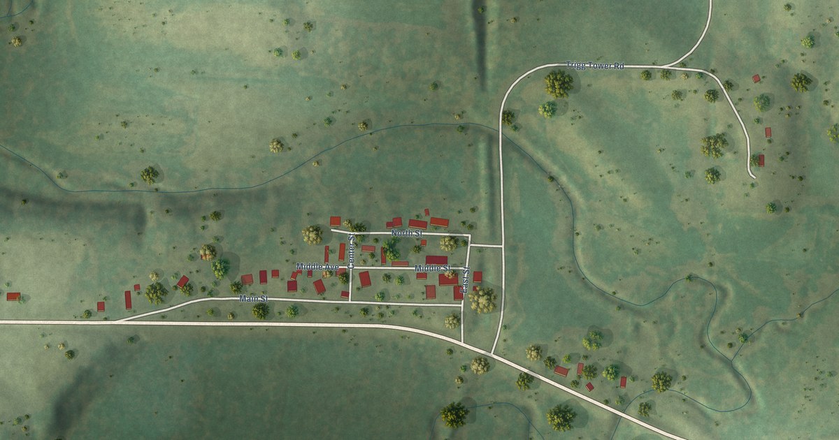 Map of Simpson, Illinois in 2026