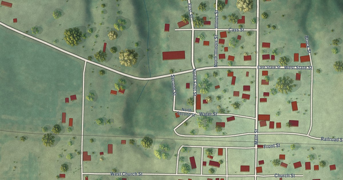 Map of Smithfield, Illinois in 2026
