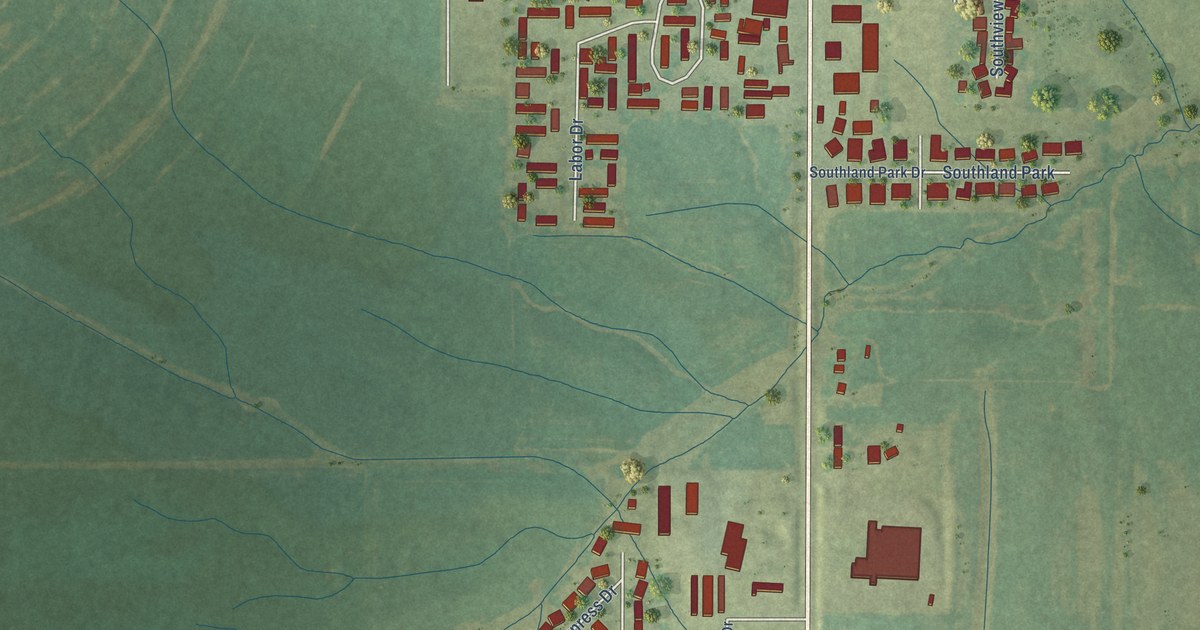 Map of South Jacksonville, Illinois in 2026