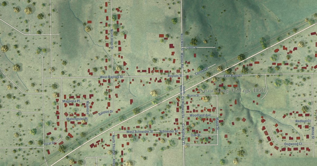 Map of Spaulding, Illinois in 2026