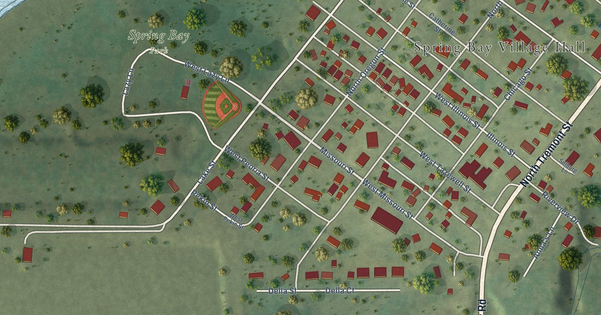 Map of Spring Bay, Illinois in 2026