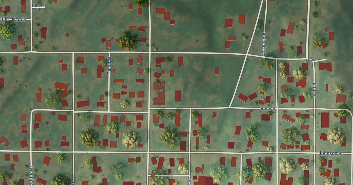 Map of St. Francisville, Illinois in 2026