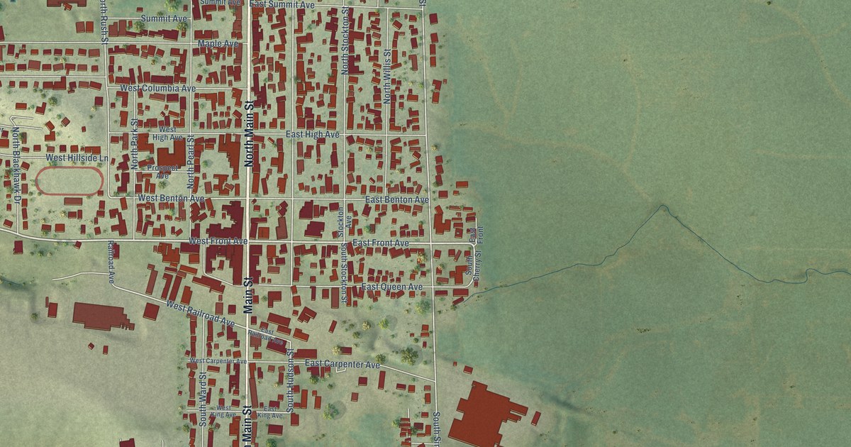 Map of Stockton, Illinois in 2026