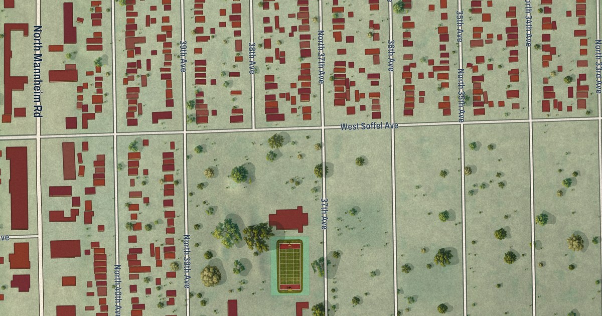 Map of Stone Park, Illinois in 2026