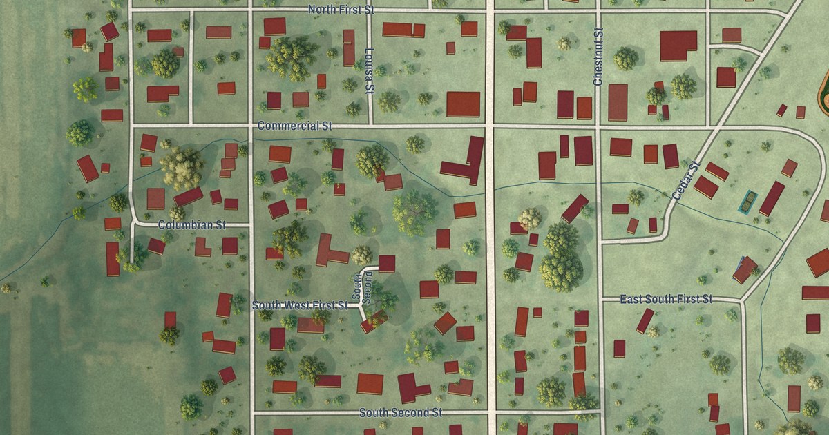 Map of Strasburg, Illinois in 2026