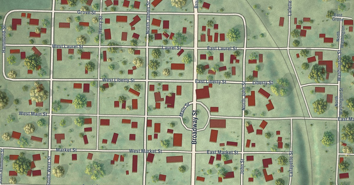 Map of Table Grove, Illinois in 2026