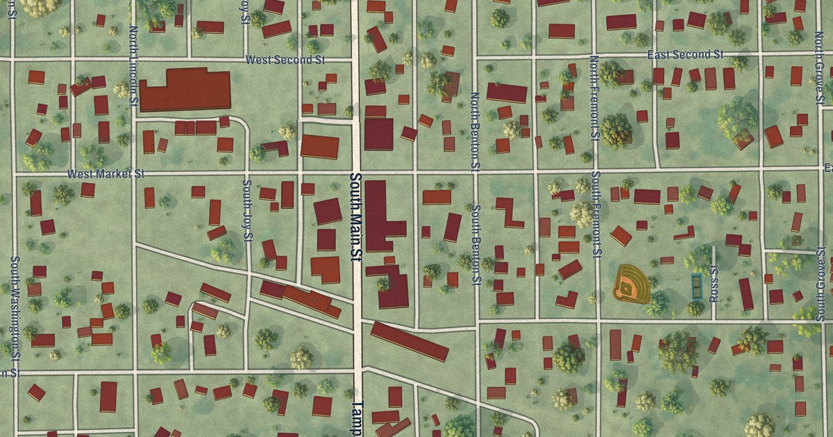 Map of Tampico, Illinois in 2026