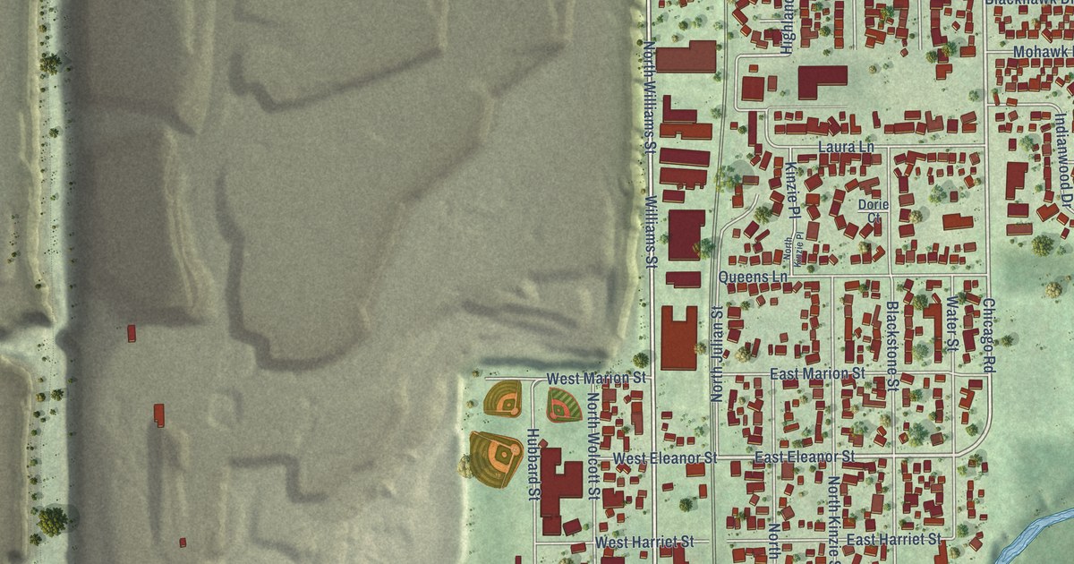 Map of Thornton, Illinois in 2026