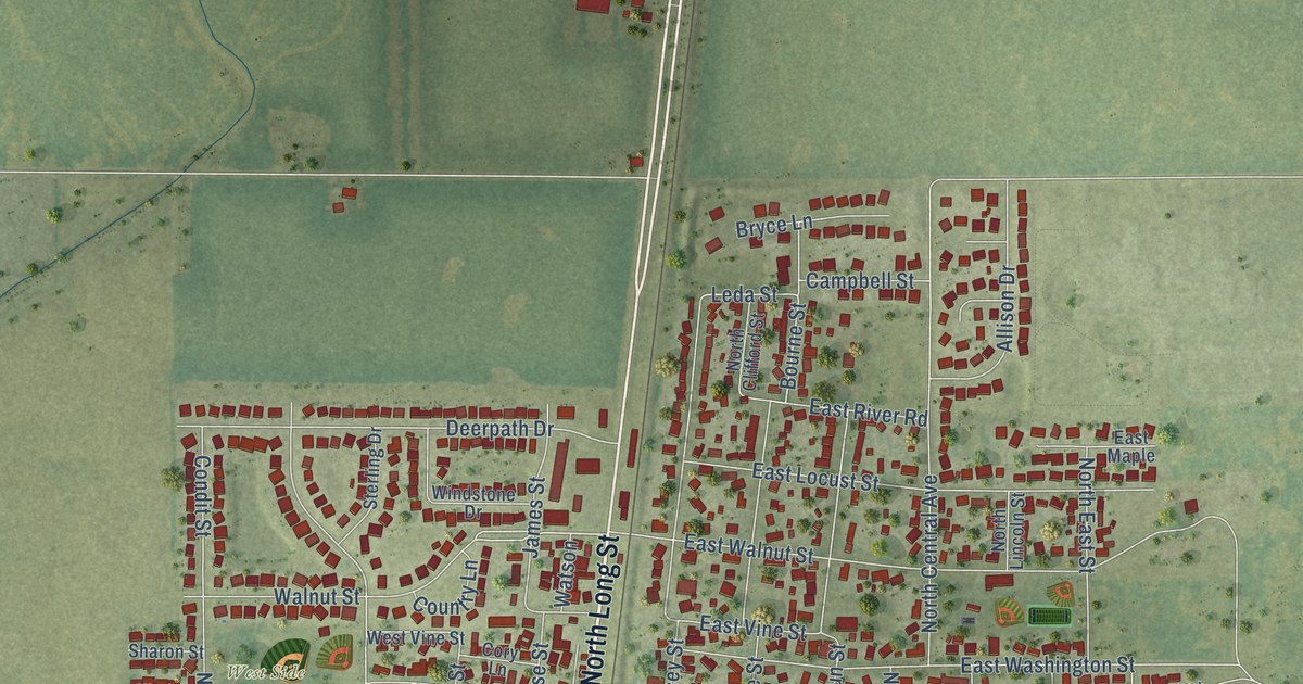 Map of Tolono, Illinois in 2026