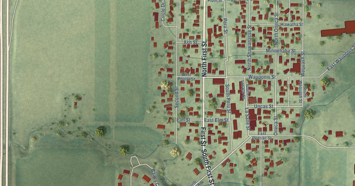 Map of Tonica, Illinois in 2026