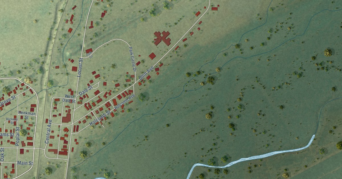 Map of Ullin, Illinois in 2026