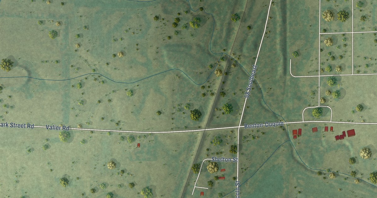 Map of Valier, Illinois in 2026