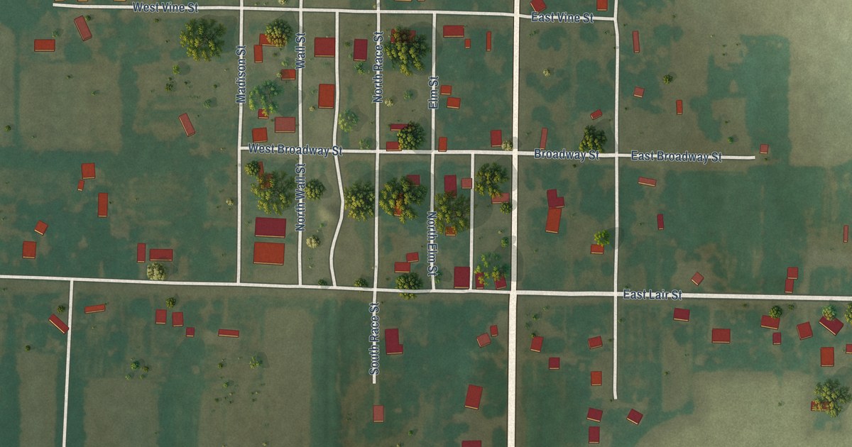 Map of Vernon, Illinois in 2026