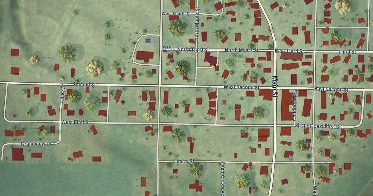 Map of Versailles, Illinois in 2026