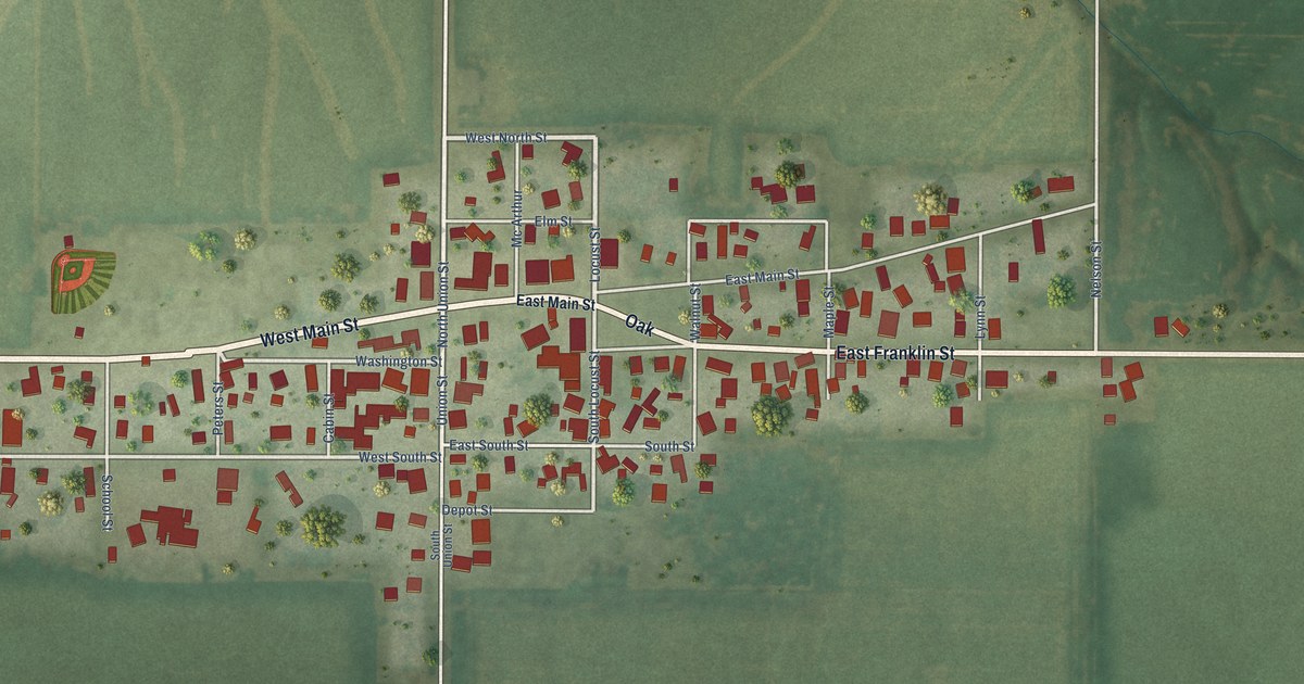 Map of Victoria, Illinois in 2026