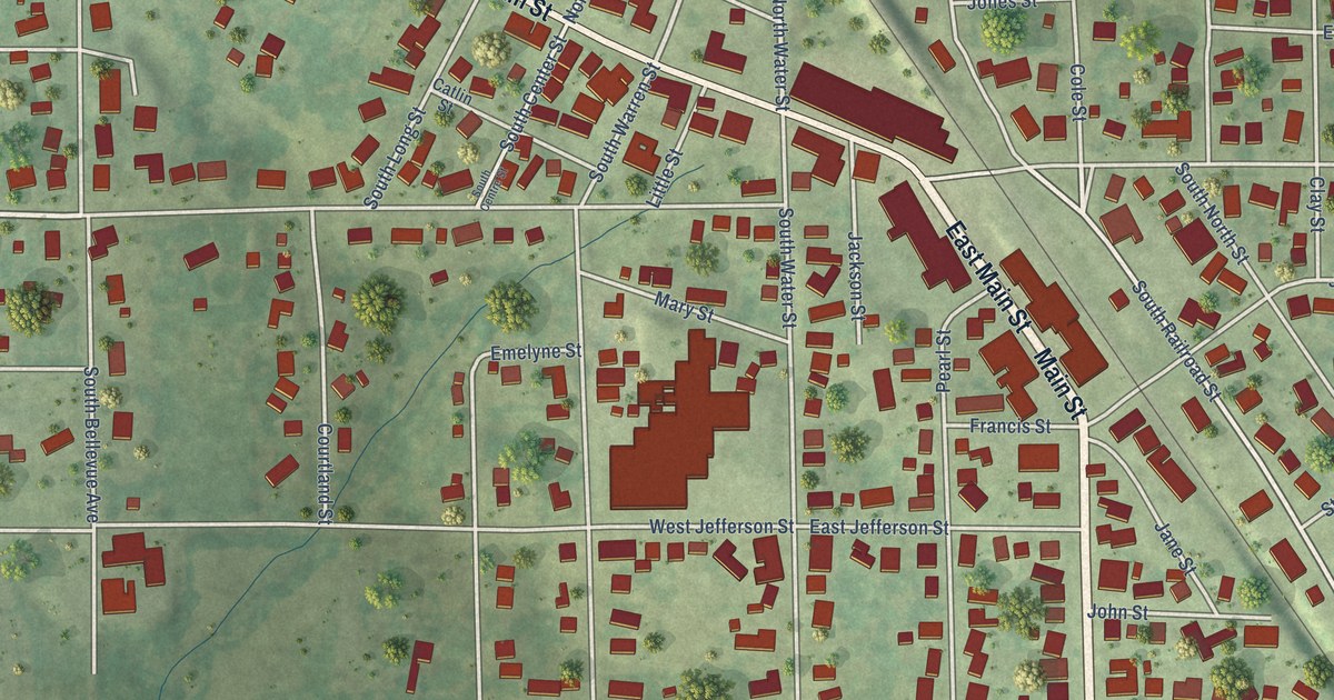 Map of Warren, Illinois in 2026