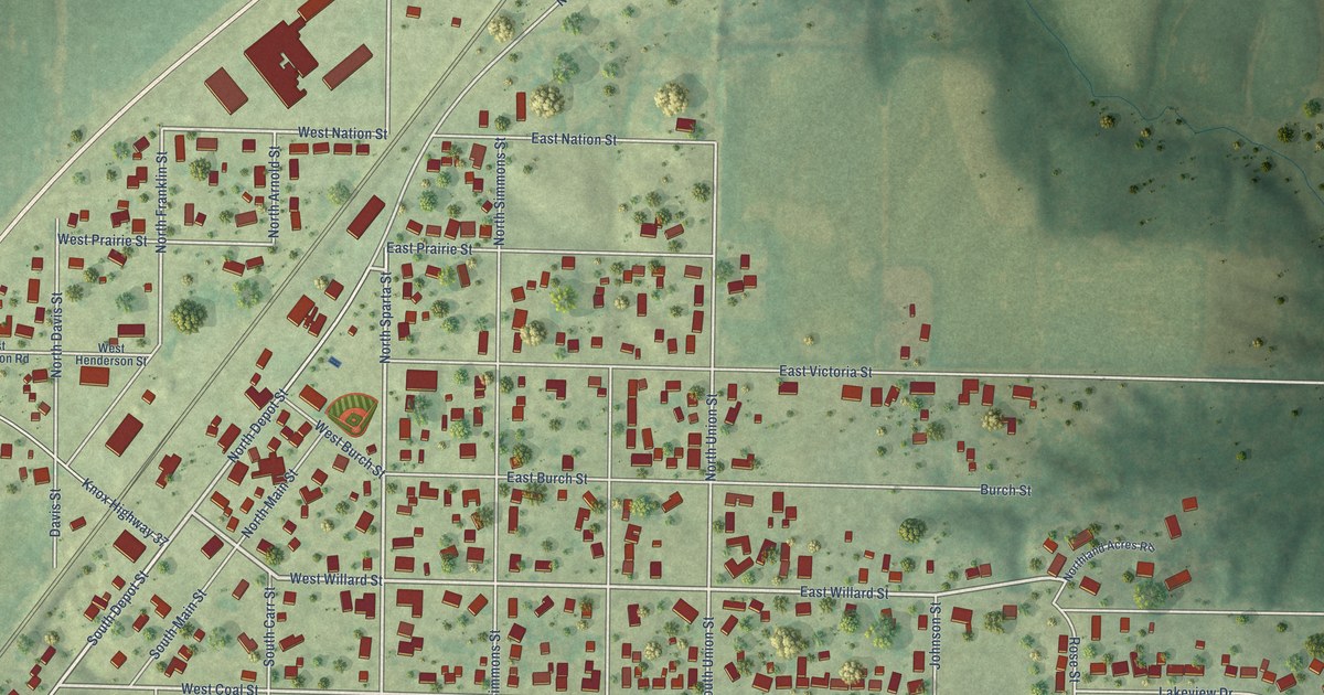 Map of Wataga, Illinois in 2026