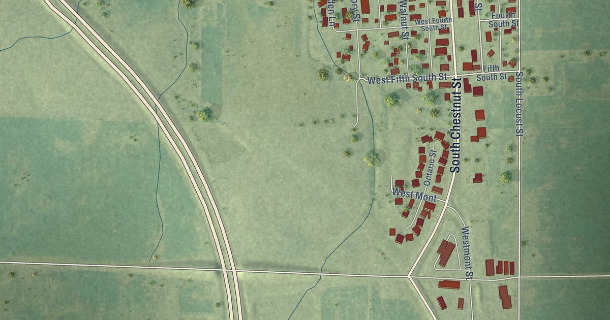 Map of Wenona, Illinois in 2026