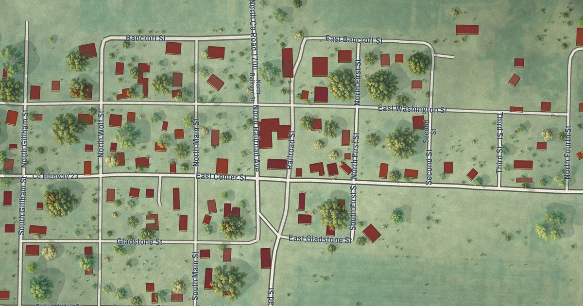 Map of West Point, Illinois in 2026