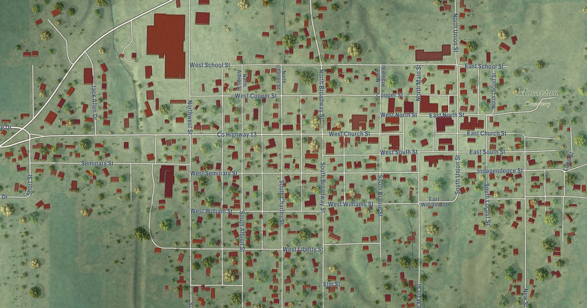 Map of West Salem, Illinois in 2026