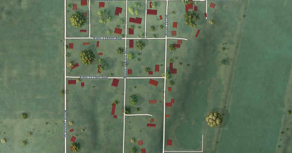 Map of West York, Illinois in 2026