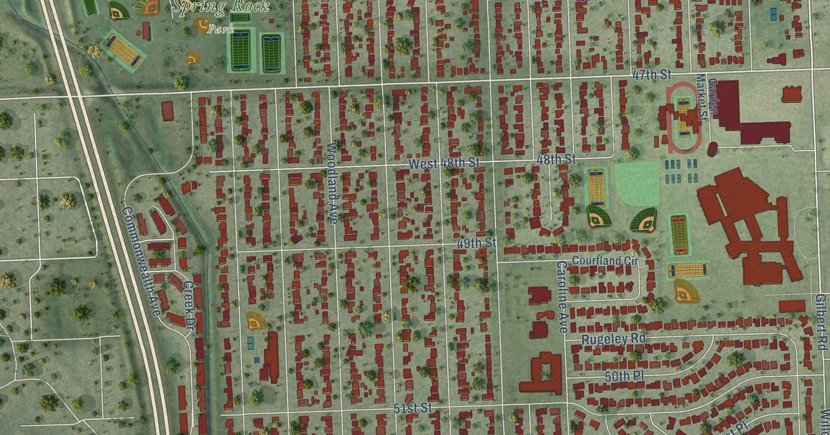 Map of Western Springs, Illinois in 2026