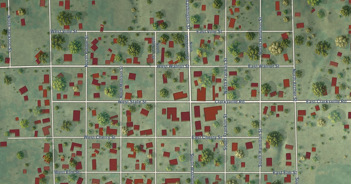 Map of Westfield, Illinois in 2026