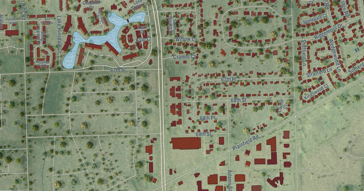 Map of Willowbrook, Illinois in 2026