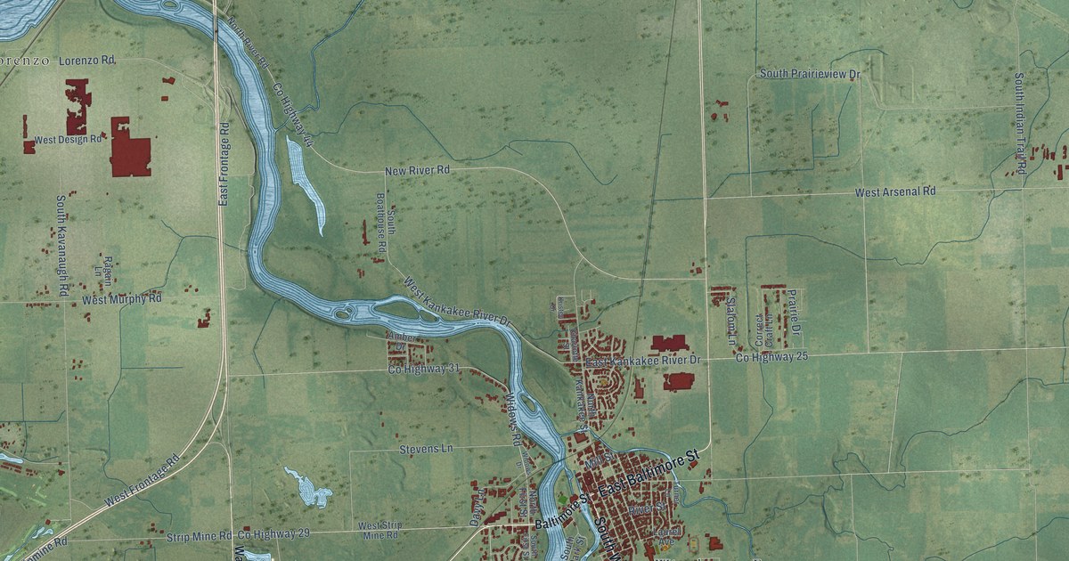 Map of Wilmington, Will County, Illinois in 2026