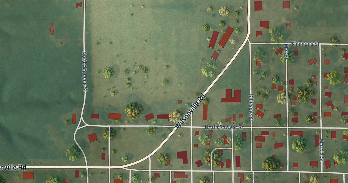 Map of Wilsonville, Illinois in 2026