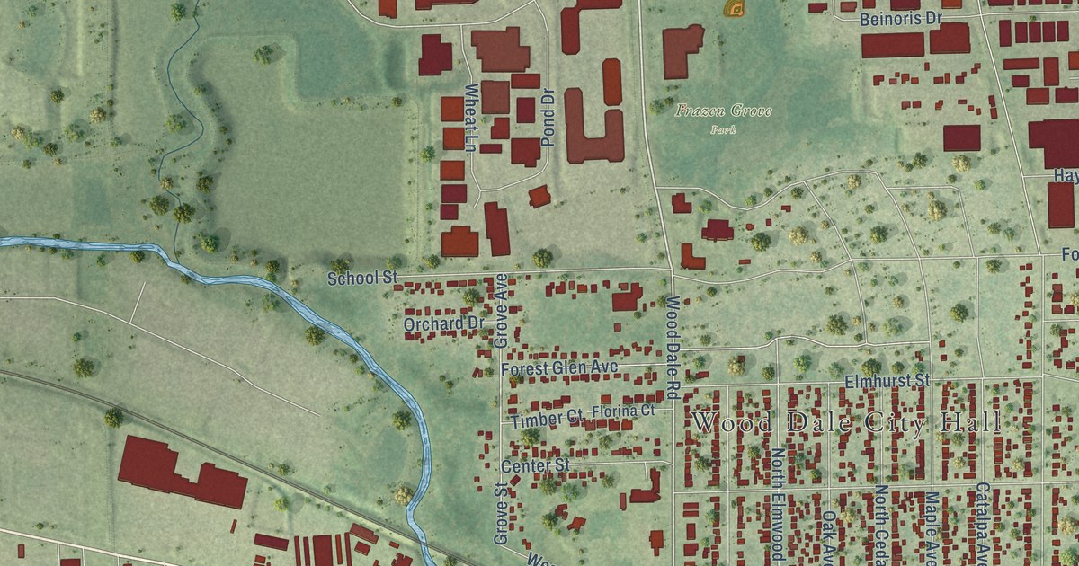 Map of Wood Dale, Illinois in 2026