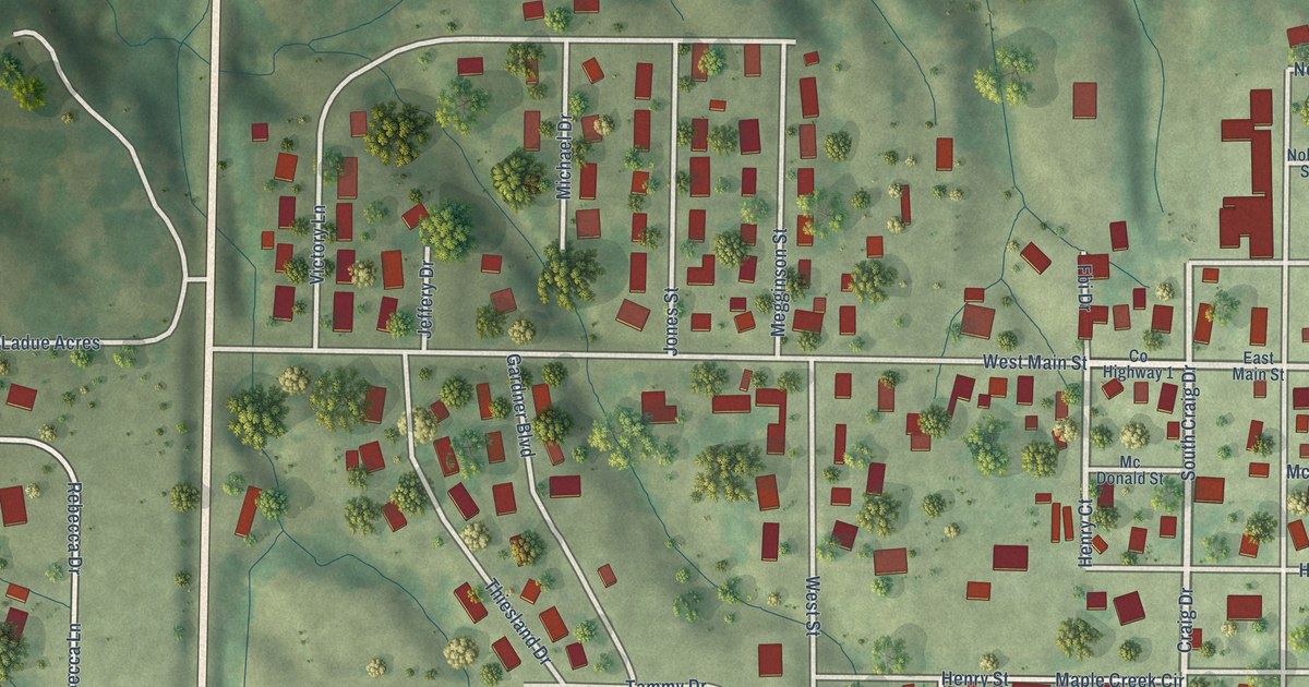 Map of Woodson, Illinois in 2026
