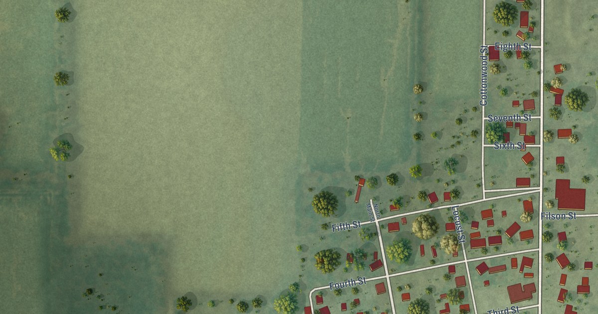 Map of Xenia, Illinois in 2026