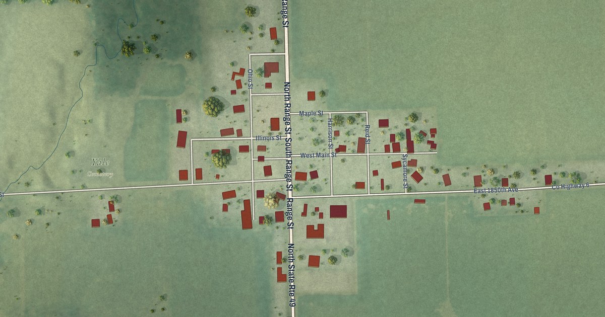 Map of Yale, Illinois in 2026
