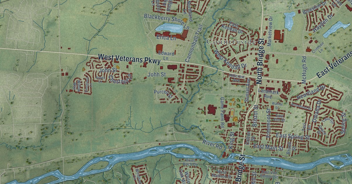 Map of Yorkville, Illinois in 2026