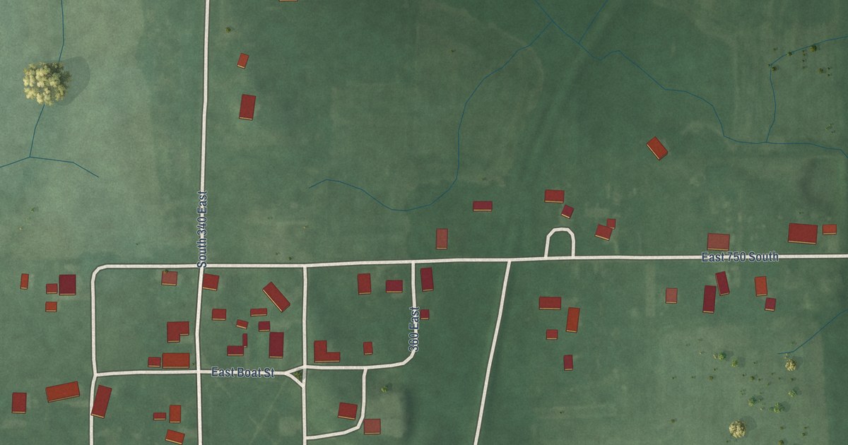 Map of Azalia, Indiana in 2026
