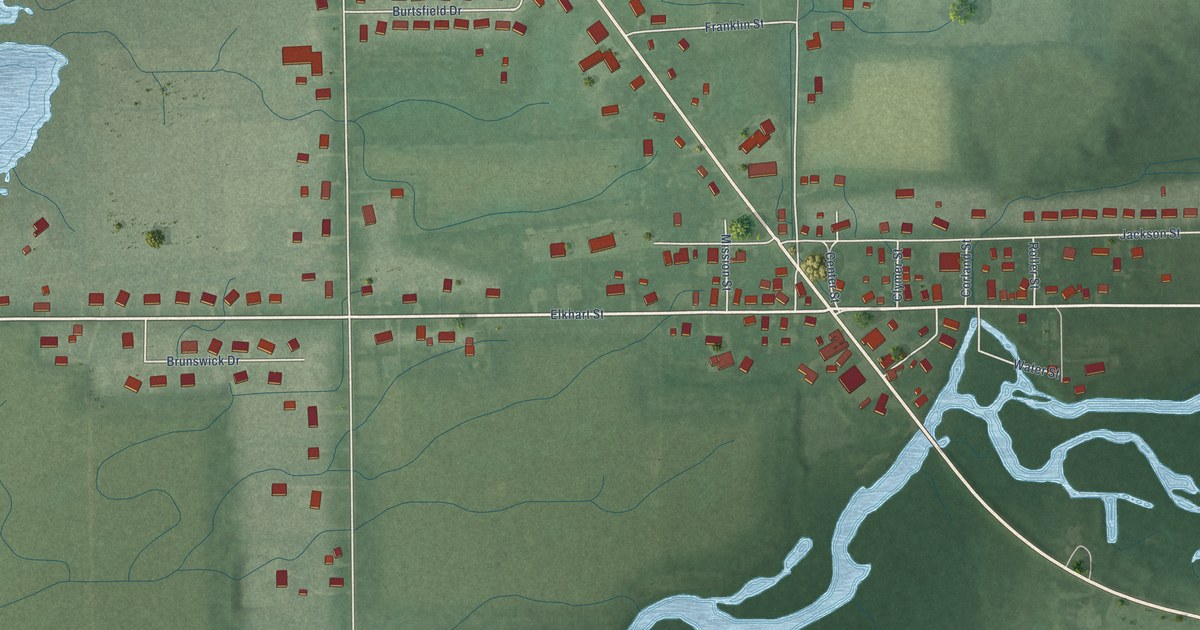 Map of Benton, Indiana in 2026