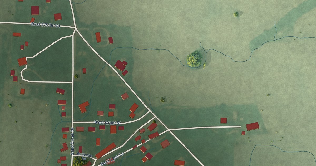 Map of Boggstown, Indiana in 2026
