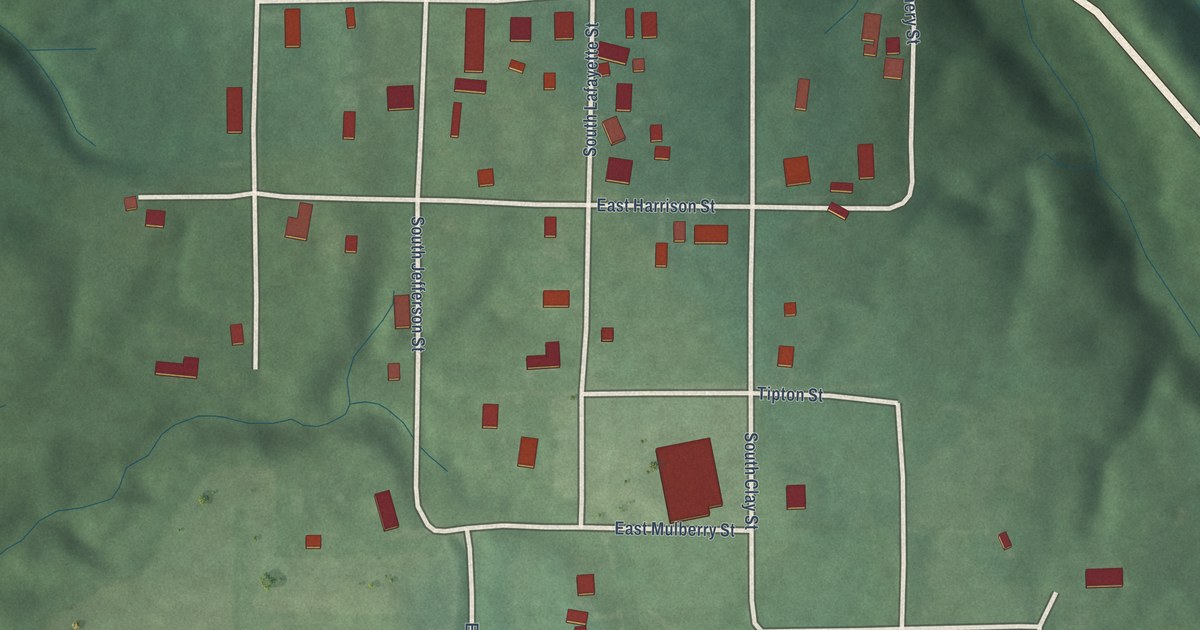 Map of Bowling Green, Indiana in 2026
