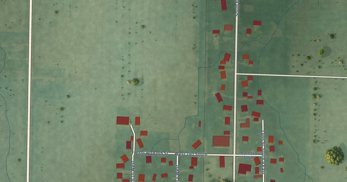 Map of Bringhurst, Indiana in 2026