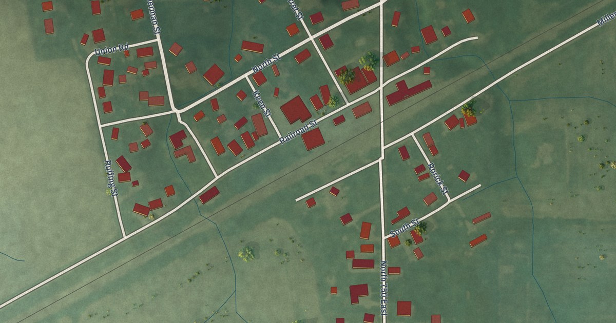 Map of Buck Creek, Indiana in 2026