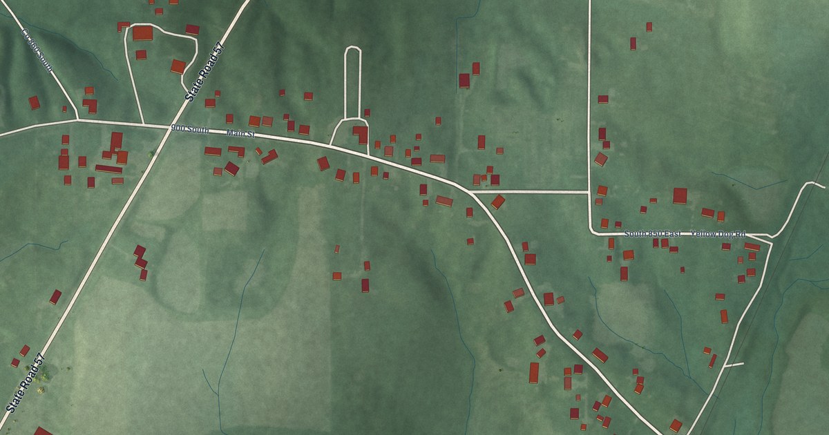 Map of Buckskin, Indiana in 2026