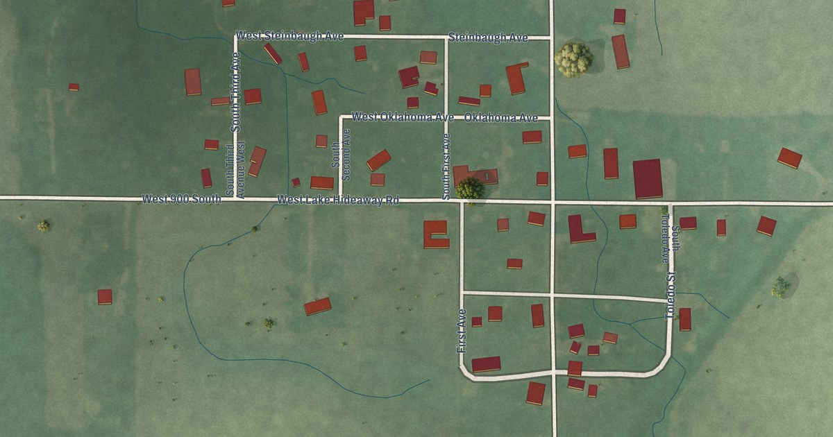 Map of Cates, Indiana in 2026