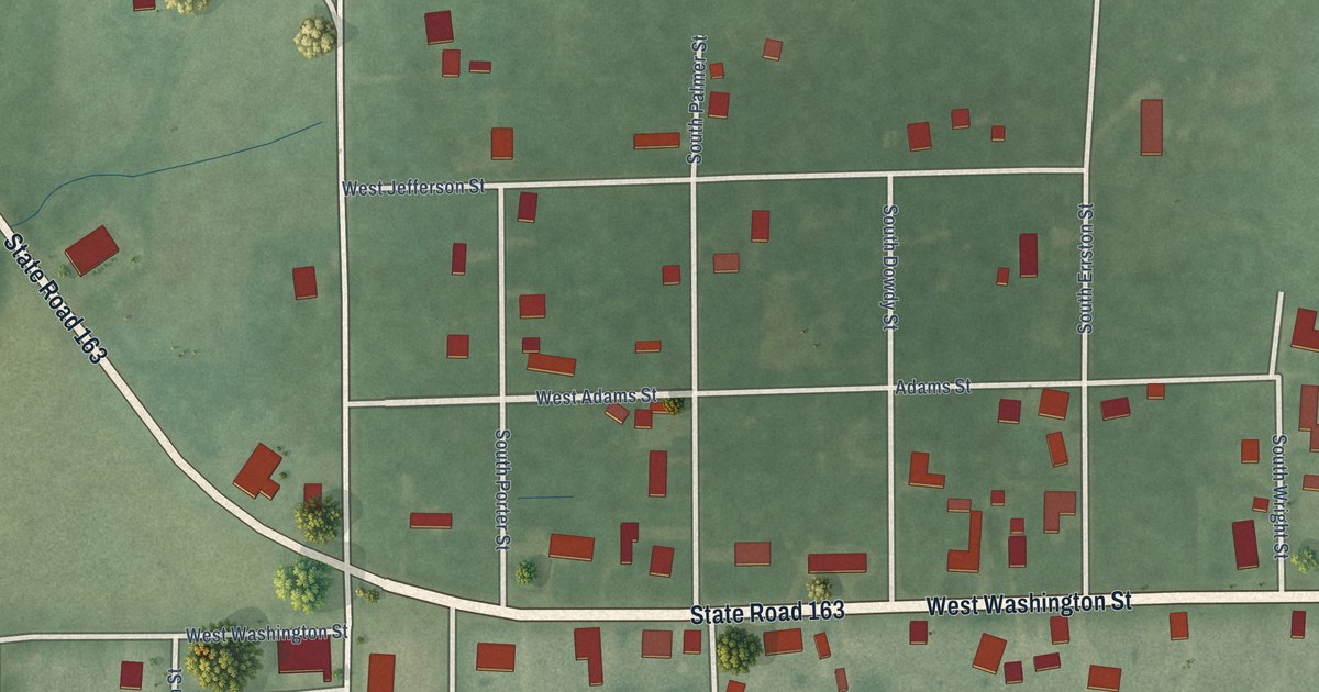 Map of Centenary, Indiana in 2026