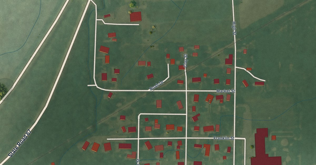 Map of Centerton, Indiana in 2026