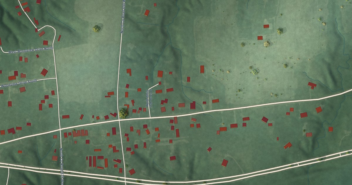 Map of Cloverland, Indiana in 2026