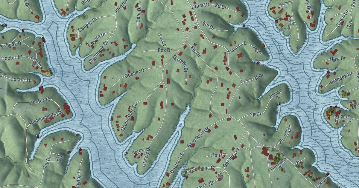 Map of Cordry Sweetwater Lakes, Indiana in 2026