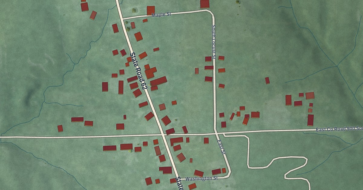 Map of Cross Plains, Indiana in 2026