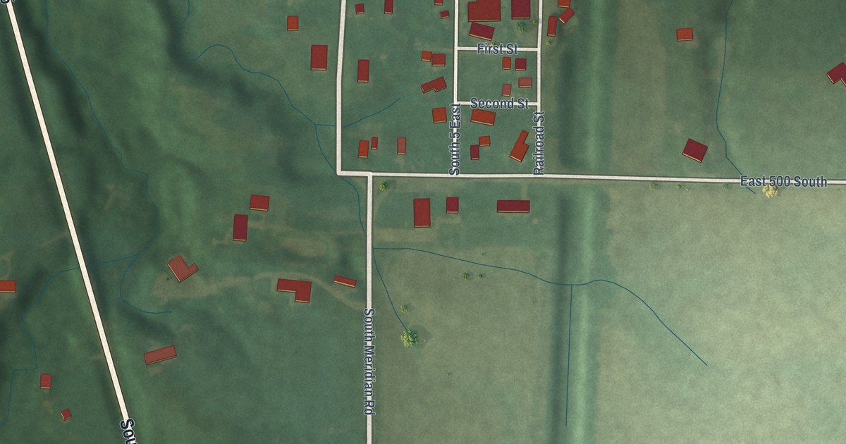 Map of Cutler, Indiana in 2026
