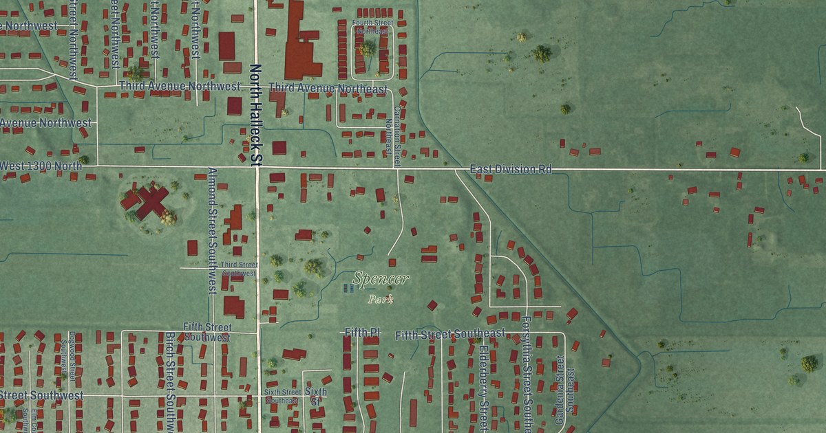 Map of DeMotte, Indiana in 2026